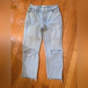 Abercrombie "The Dad" High Rise Curve Love Jeans, Size 32/12 Regular Length
